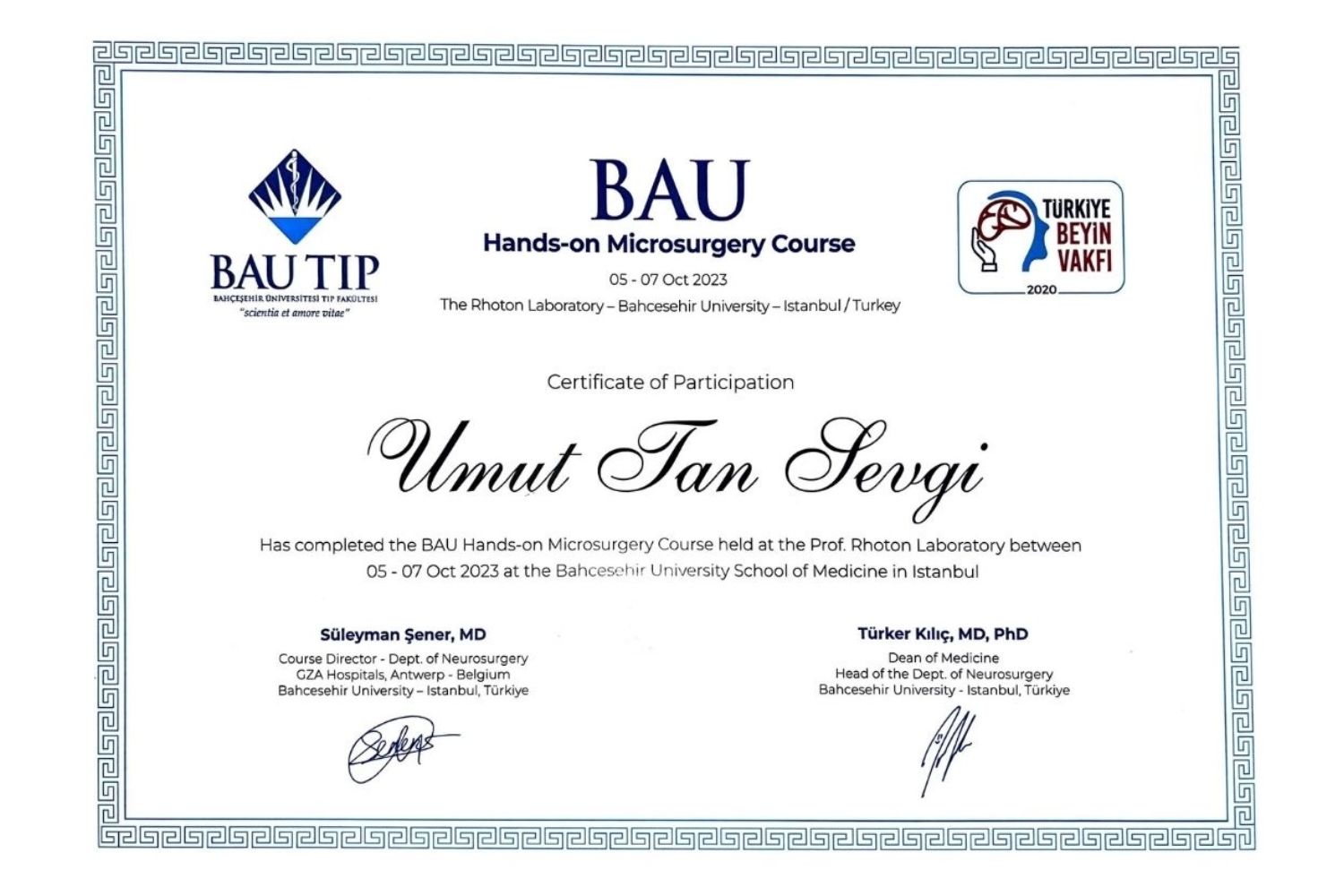 Op.Dr. Umut Tan Sevgi