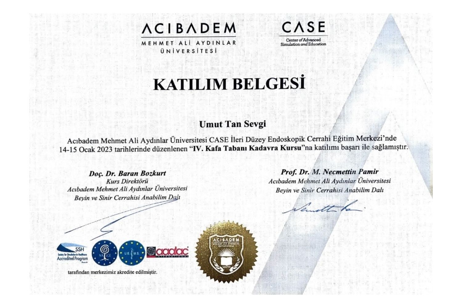 Op.Dr. Umut Tan Sevgi